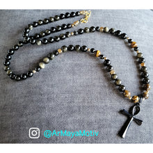 Load image into Gallery viewer, Tiger Eye Ankh